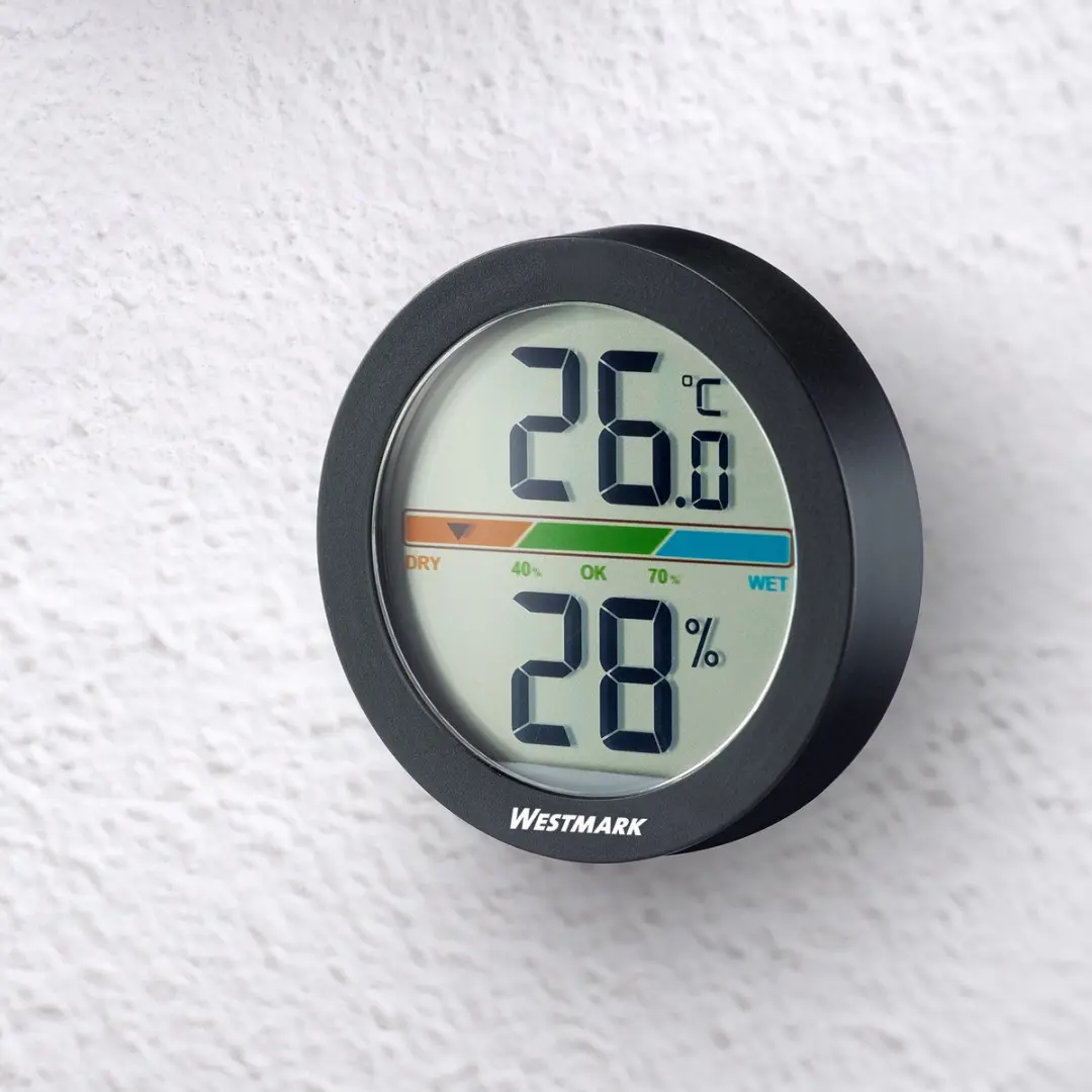 Westmark Thermometer Hygrometer - 3V CR2032 - Grijs