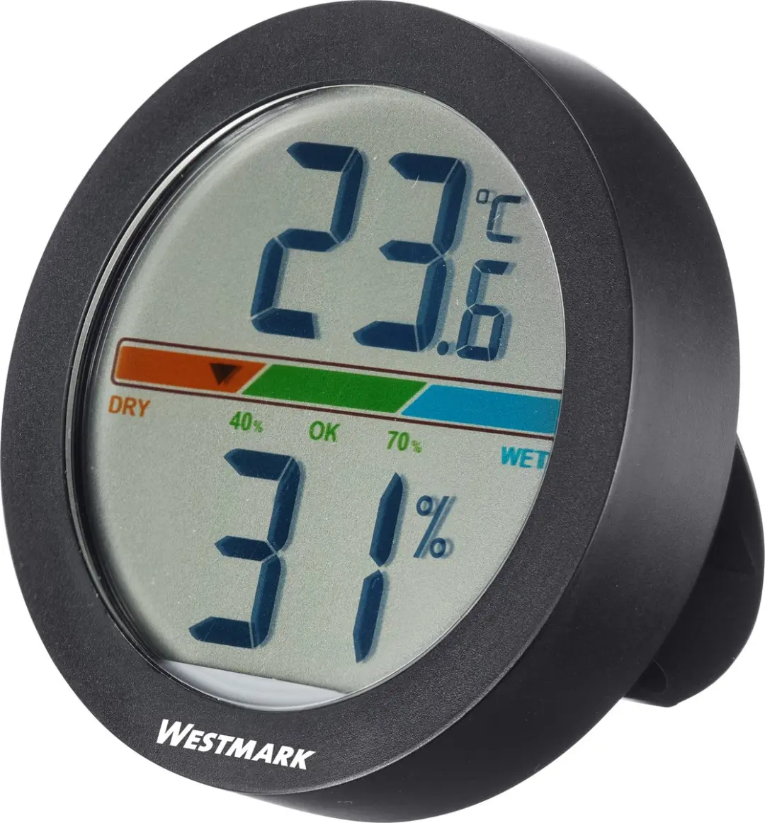 Westmark Thermometer Hygrometer - 3V CR2032 - Grijs