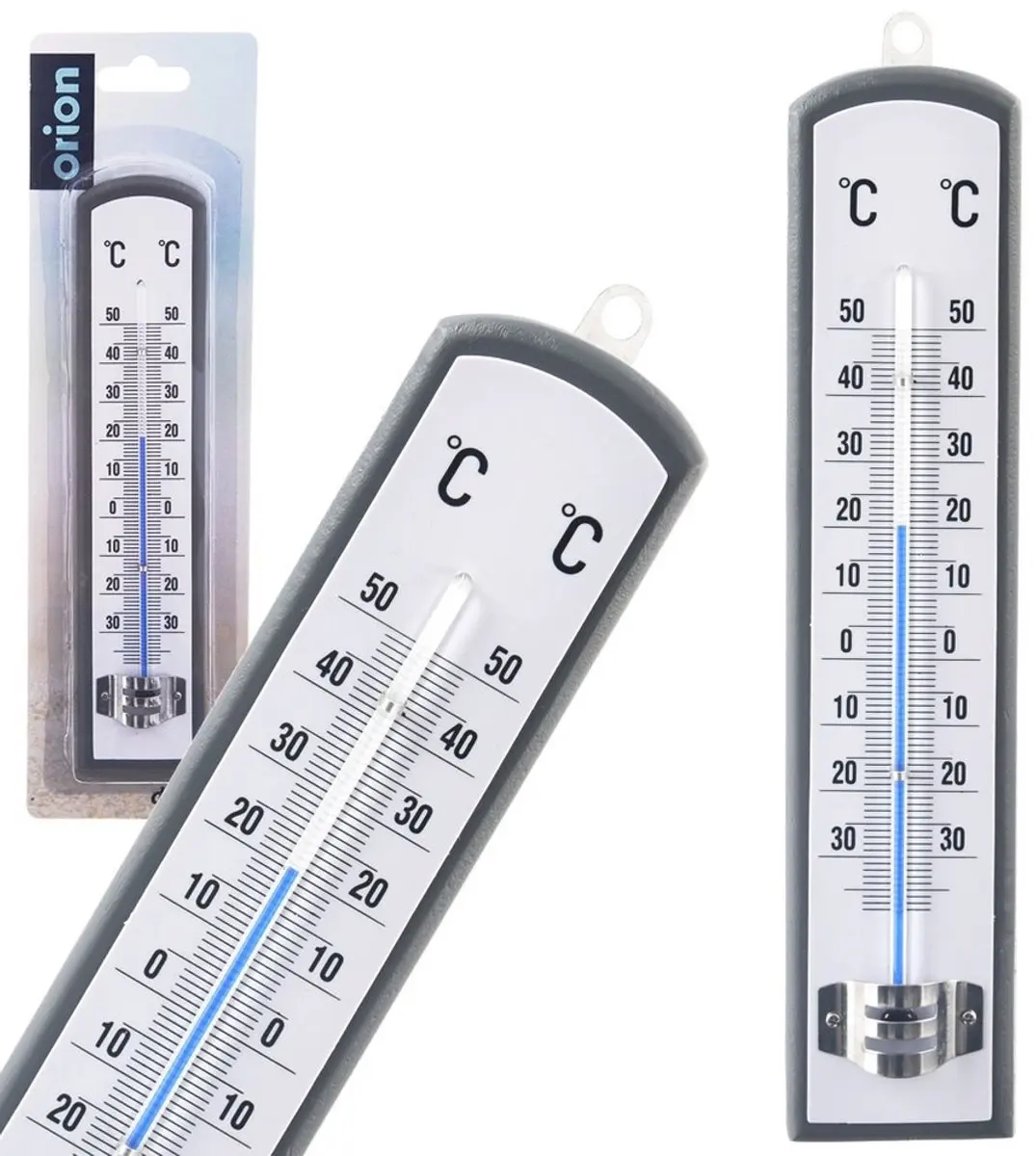 Orion Buitenthermometer Hout Grijs