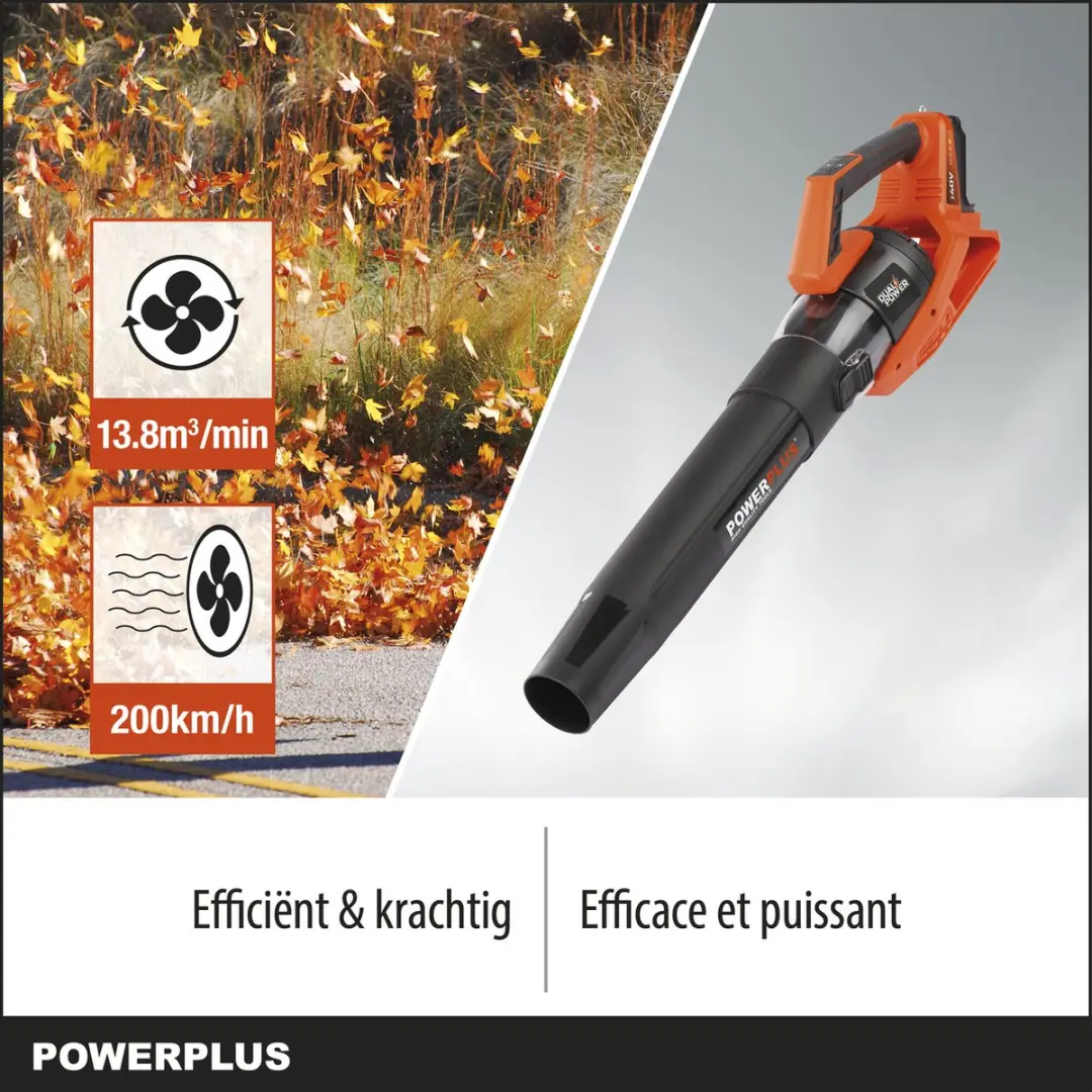 Powerplus Dual Power Bladblazer 40V - 200 km/h