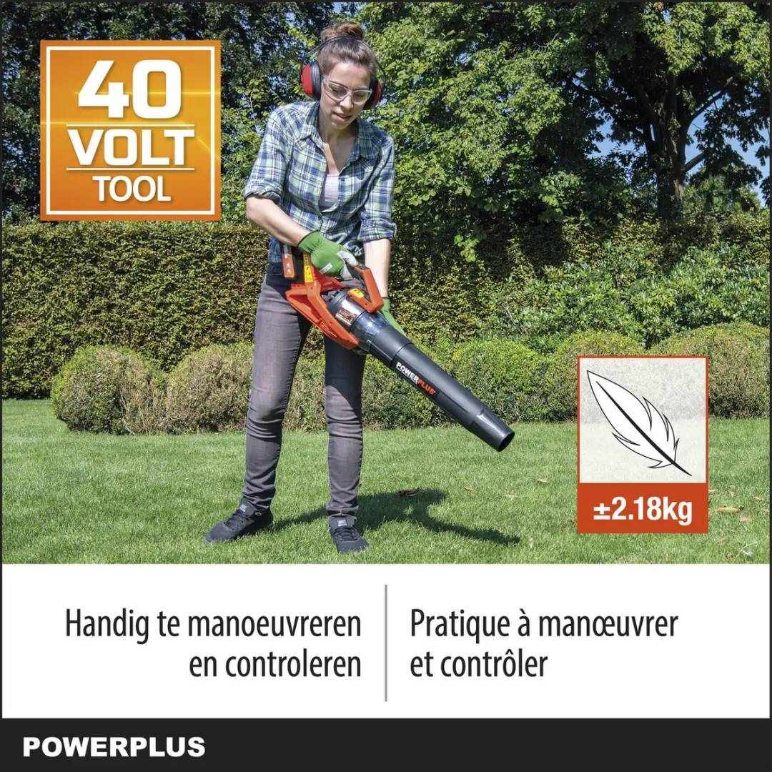 Powerplus Dual Power Bladblazer 40V - 200 km/h