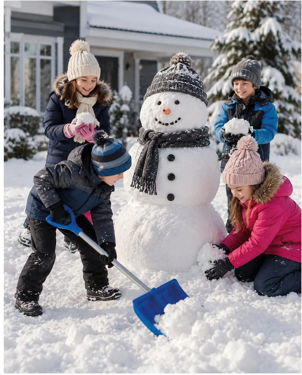 Prosperplast Kinder Sneeuwschep Blauw 94cm
