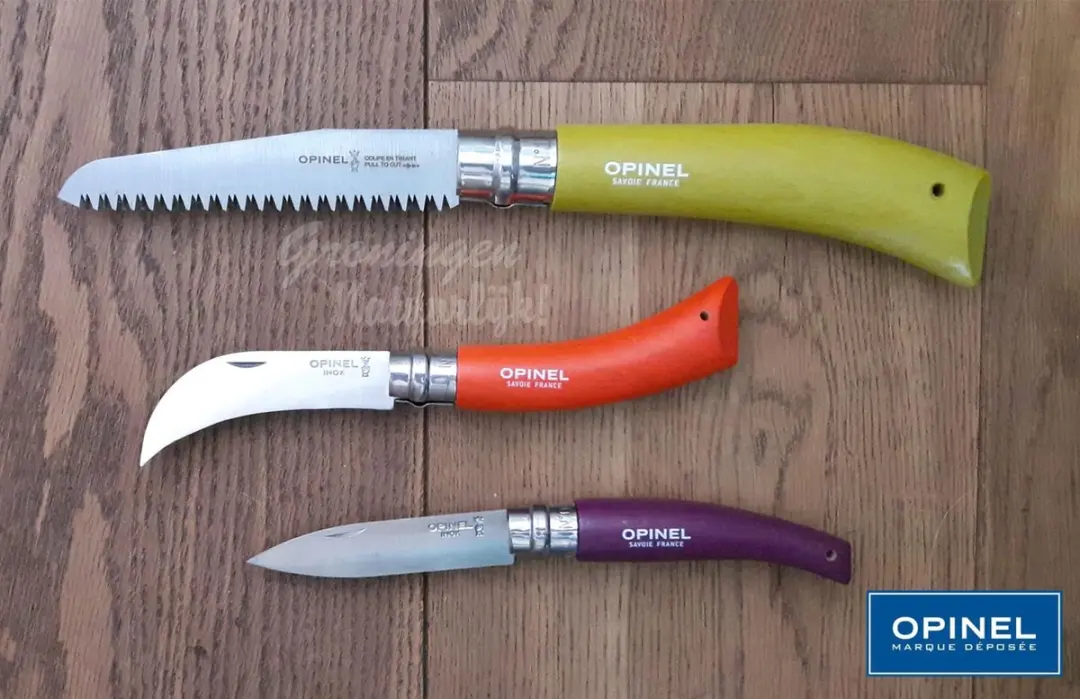 Opinel Garden Tuinierset 3-delig - Snoeimes, Tuinmes, Snoeizaag