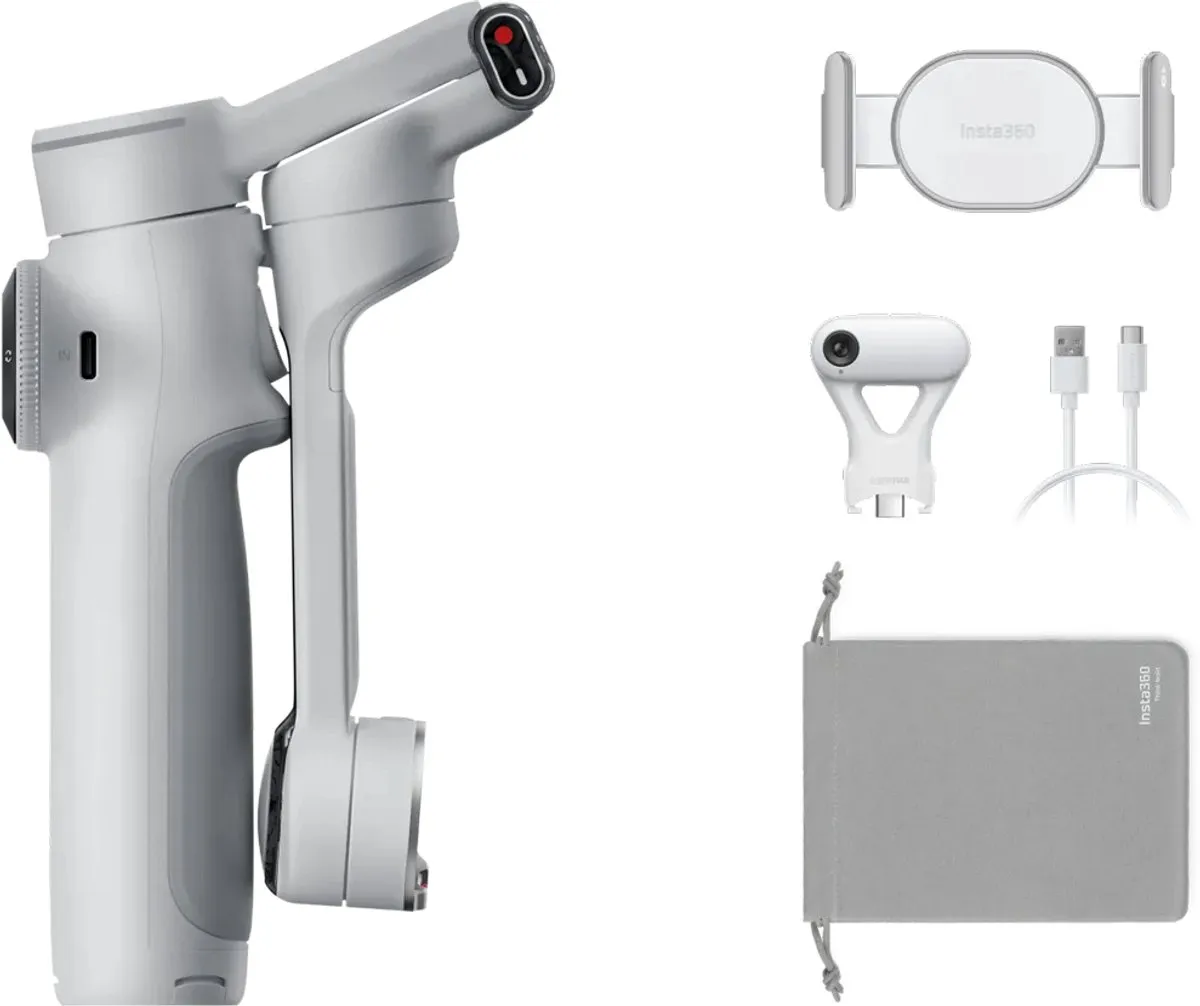 Insta360 Flow 2 Pro AI Tracker Bundle - Stone Gray