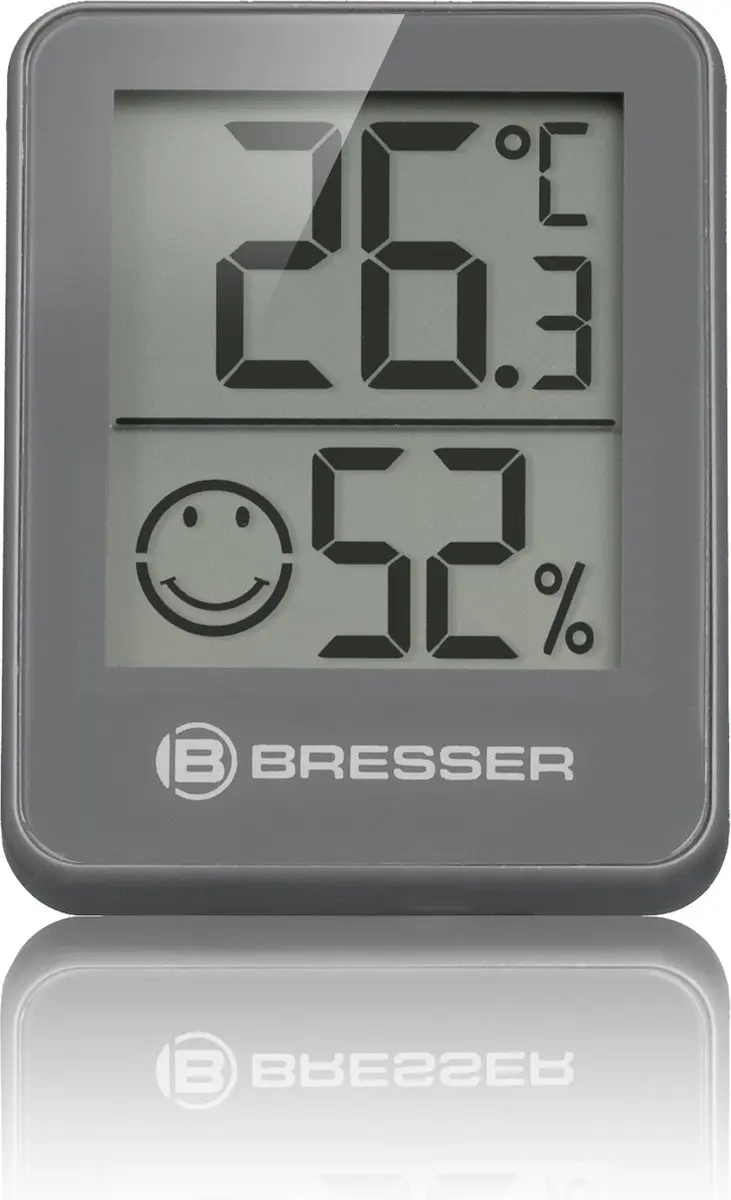 Bresser ClimaTemp Hygro Indicator Set - 6 Stuks - Antraciet