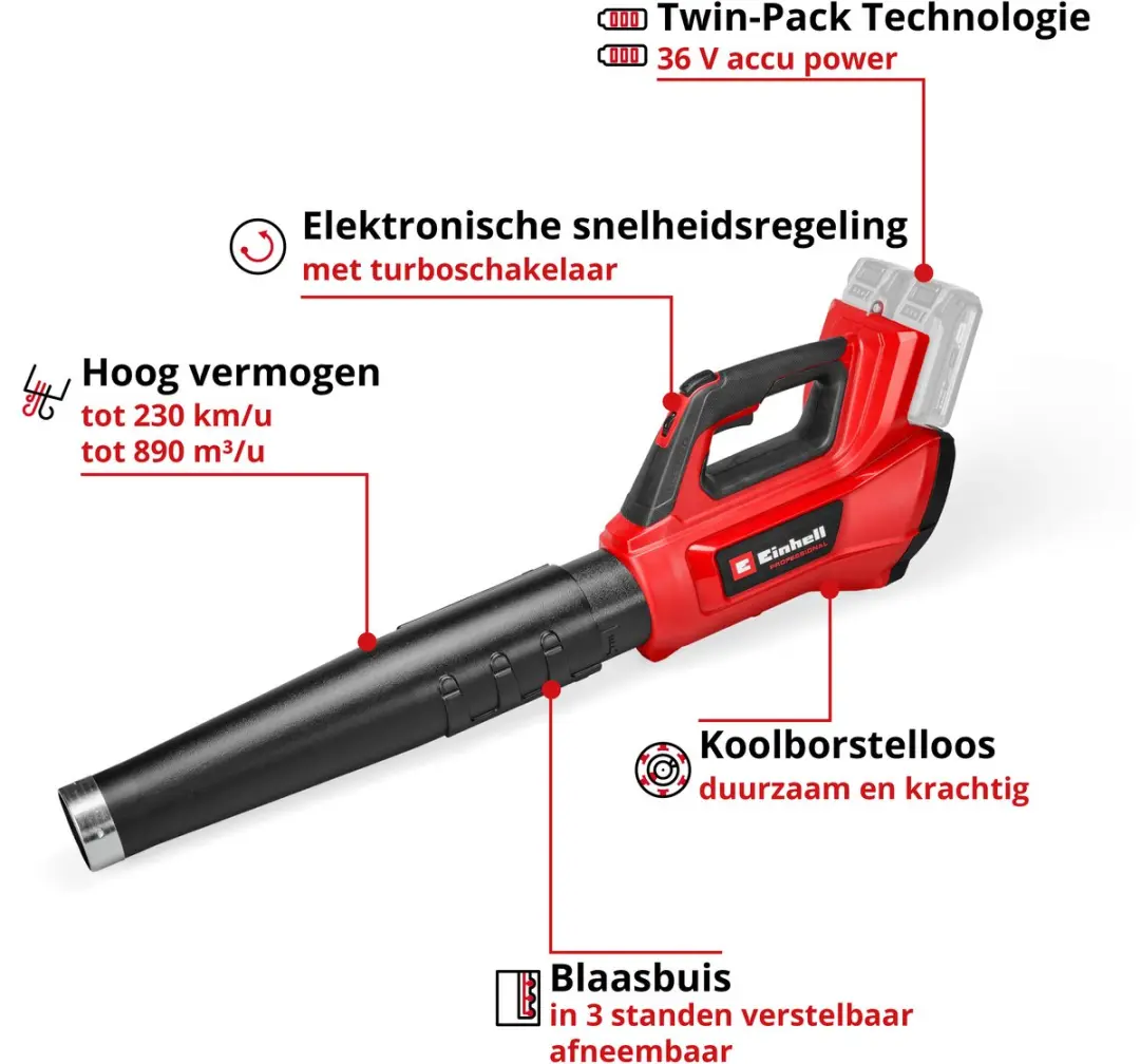 Einhell Professional GP-LB 36/230 Li Accu Bladblazer - 36V