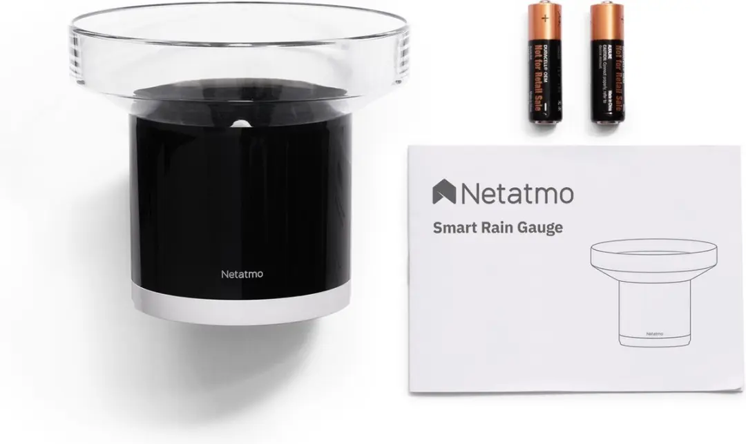 Netatmo Slimme Regenmeter - Zwart