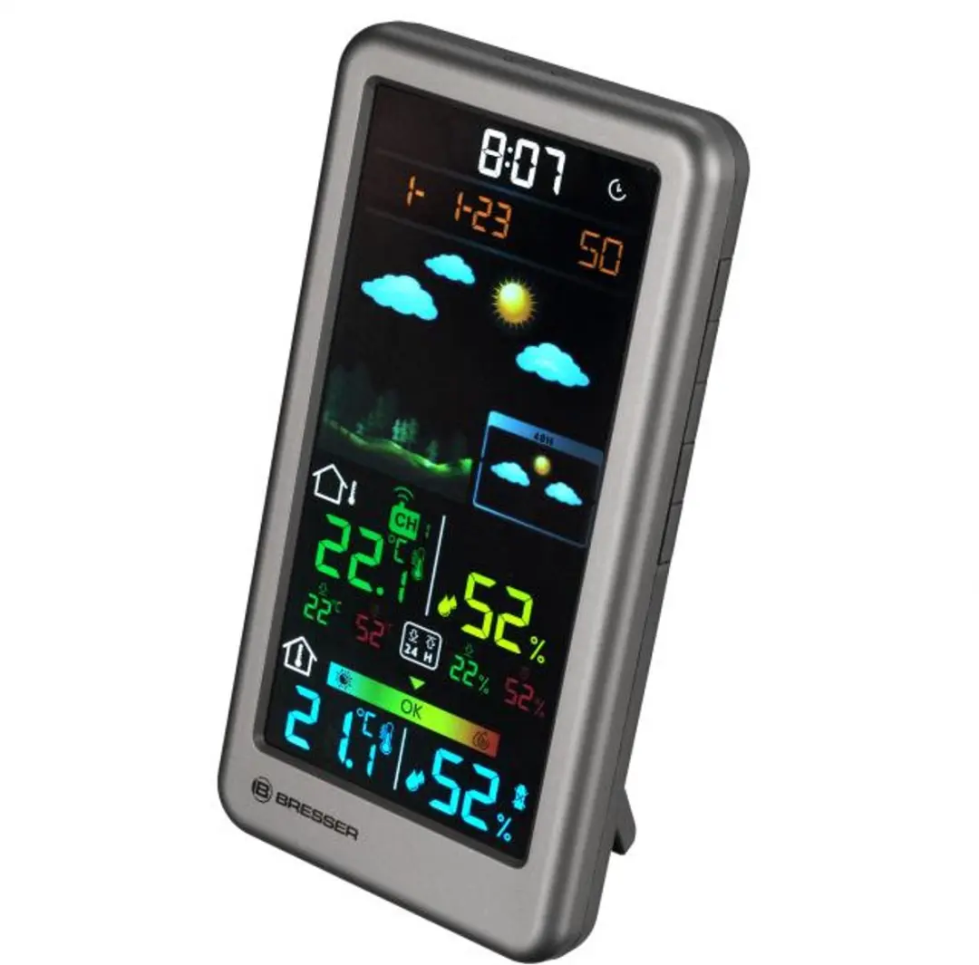 Bresser Neomeo V Weerstation - Thermo-/Hygrometer - Zilver