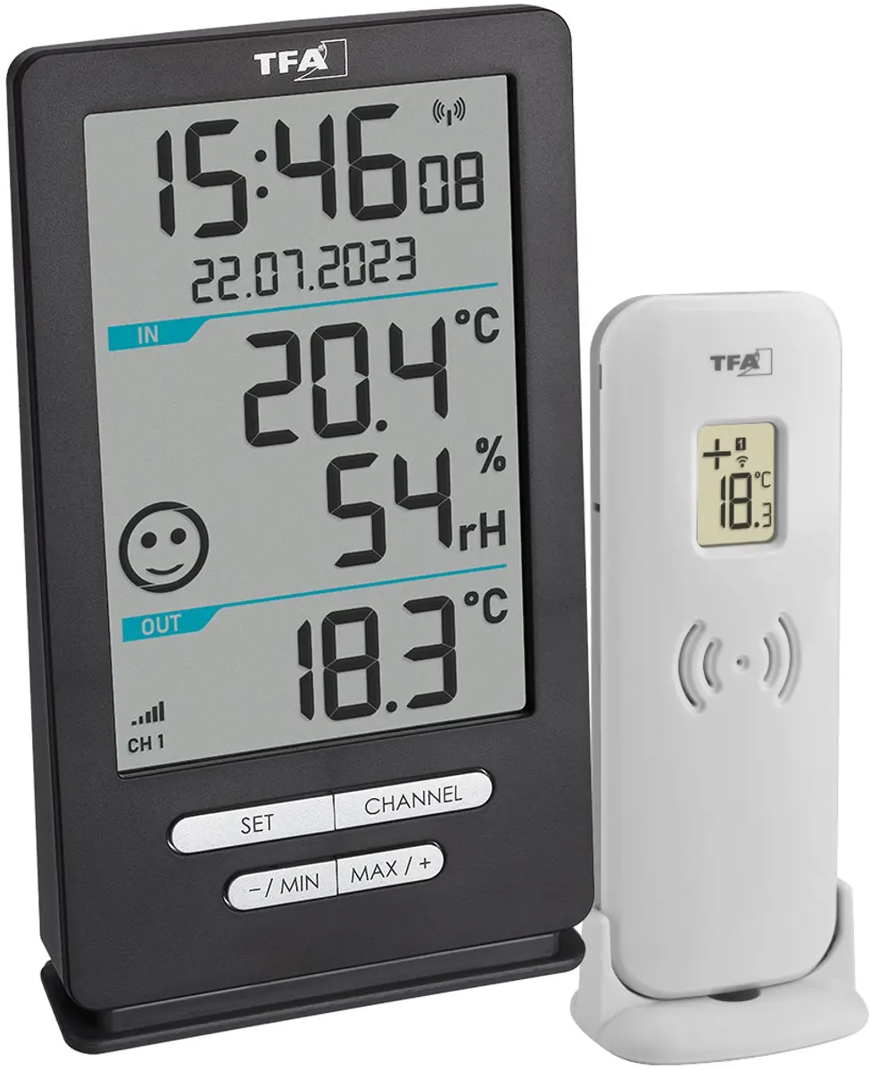 TFA Dostmann XENA HOME 30.3074.10 Draadloze Thermometer