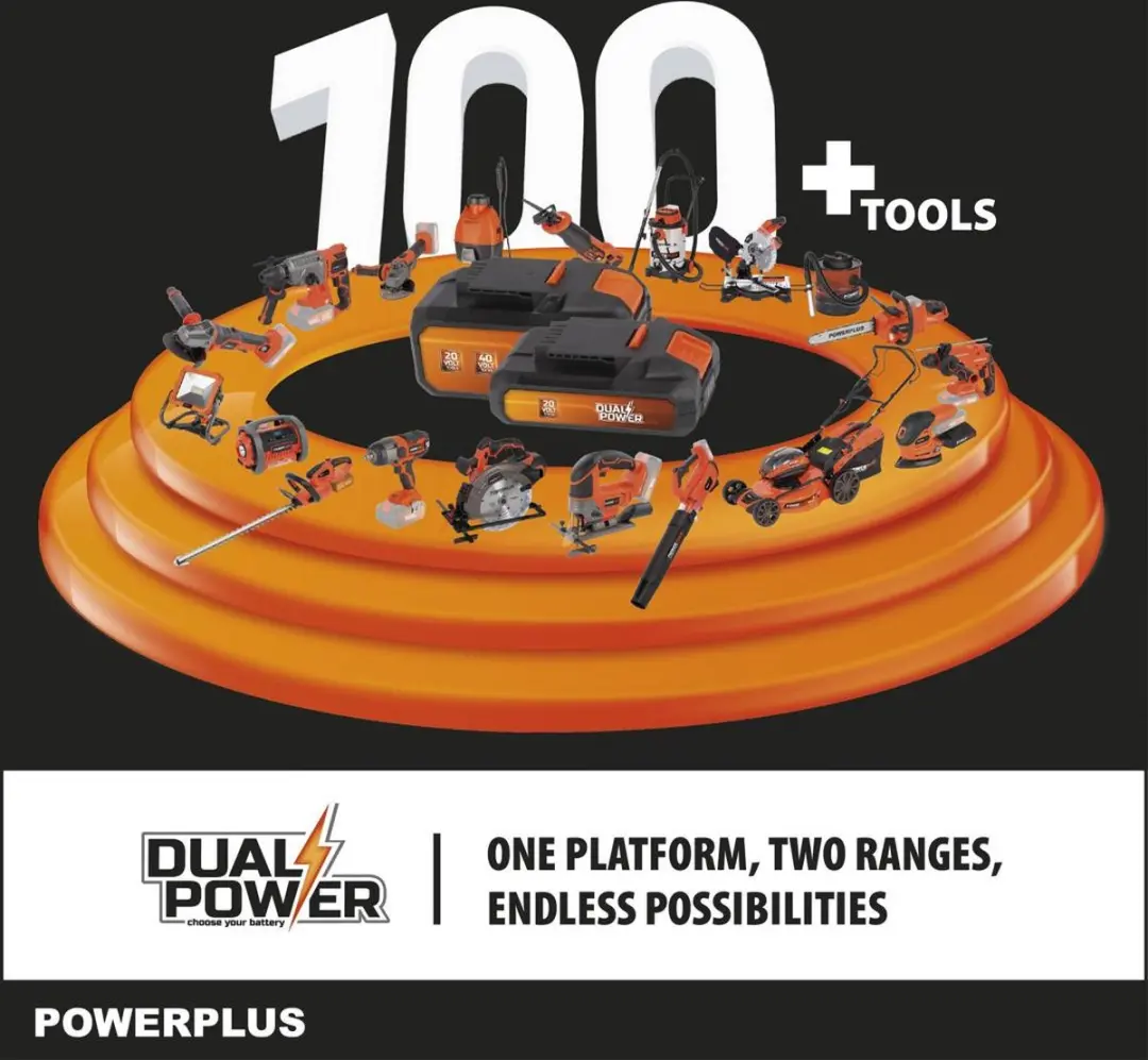 Powerplus Dual Power Accu Hogedrukreiniger POWDPG80621 - 25 Bar