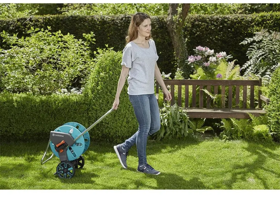 Gardena CleverRoll M Slangenwagen 60m - Blauw