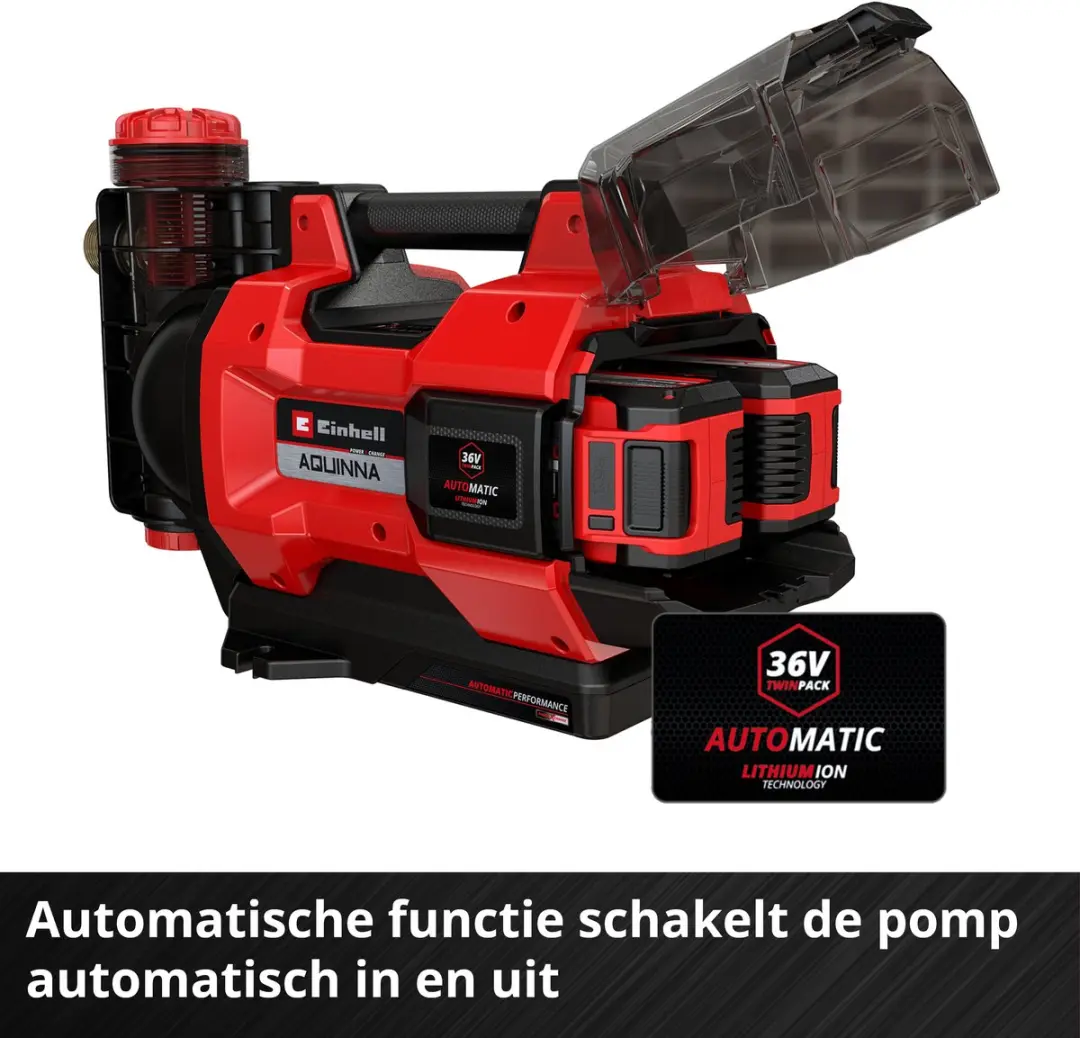Einhell Accu Aquinna 36/38 F LED Automatic Tuinpomp 36V