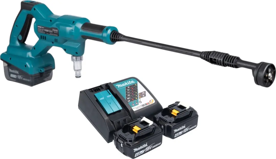 Makita DHW 180 RM Accudrukreiniger 18V 24 bar - 2x 4.0Ah