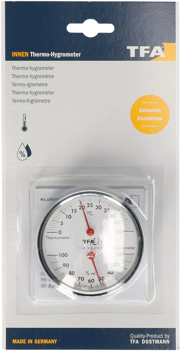 TFA Dostmann Innenthermometer Hygrometer - Wit