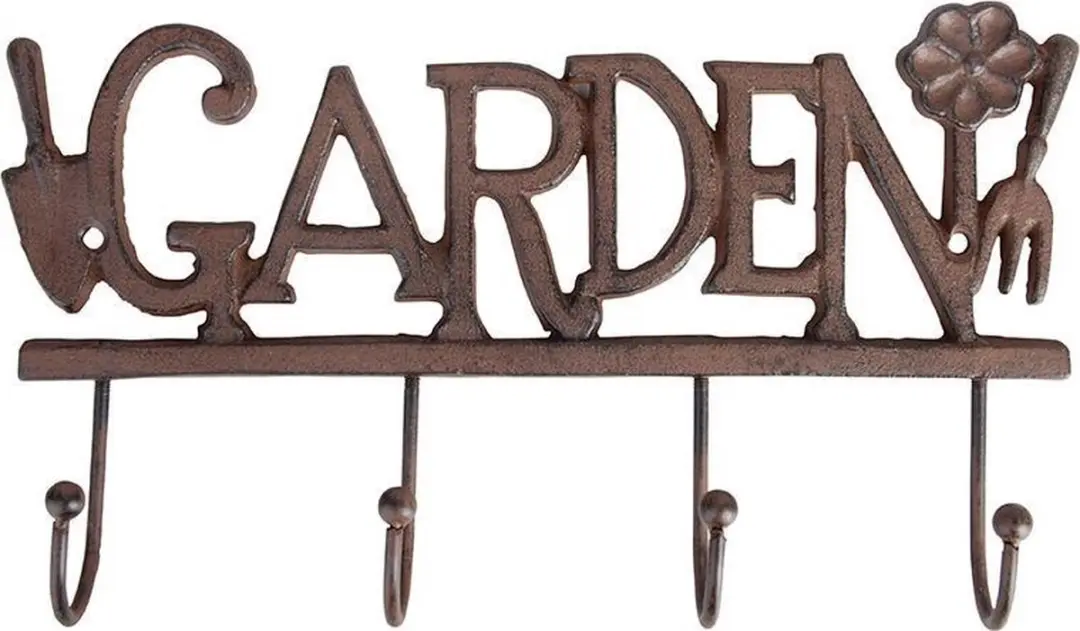 Esschert Design Haak Garden Wandplaat