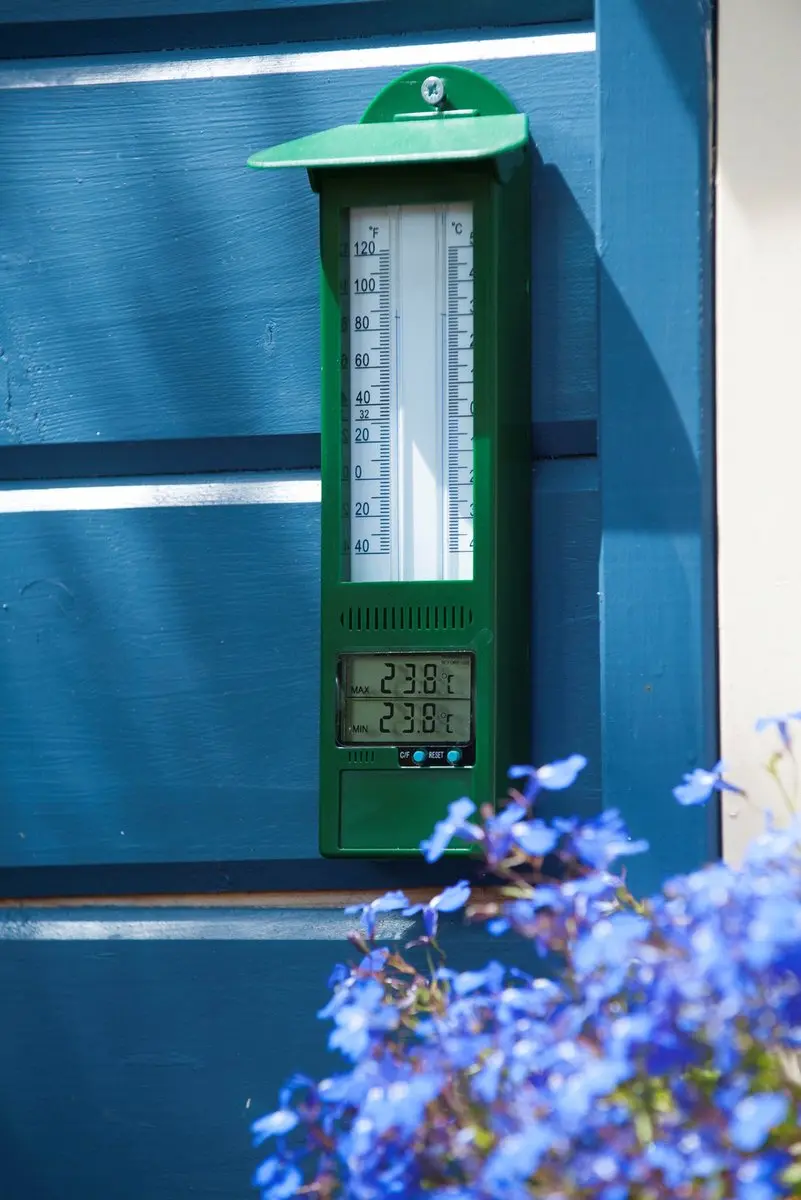Nature Muurthermometer Digitaal - Groen - afbeelding 4 van 6
