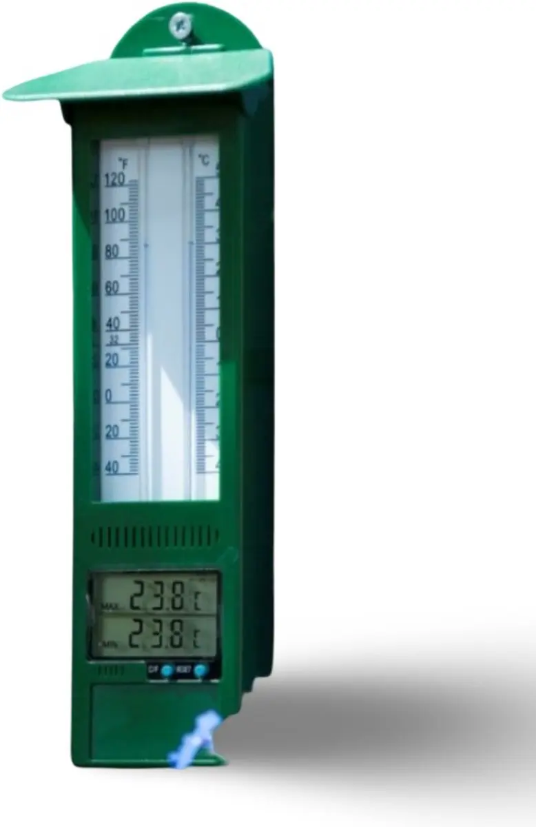 Nature Muurthermometer Digitaal - Groen - afbeelding 6 van 6