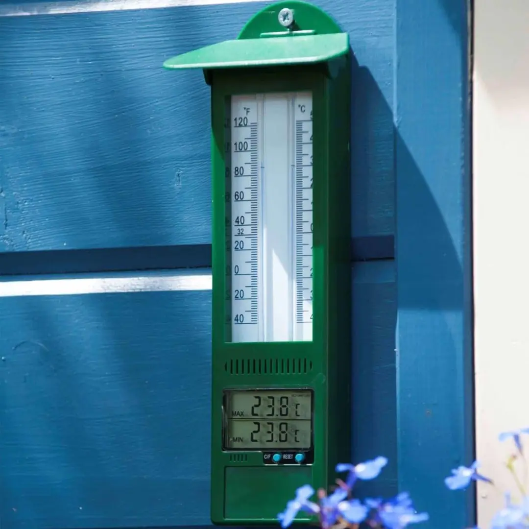 Nature Muurthermometer Digitaal - Groen - afbeelding 5 van 6