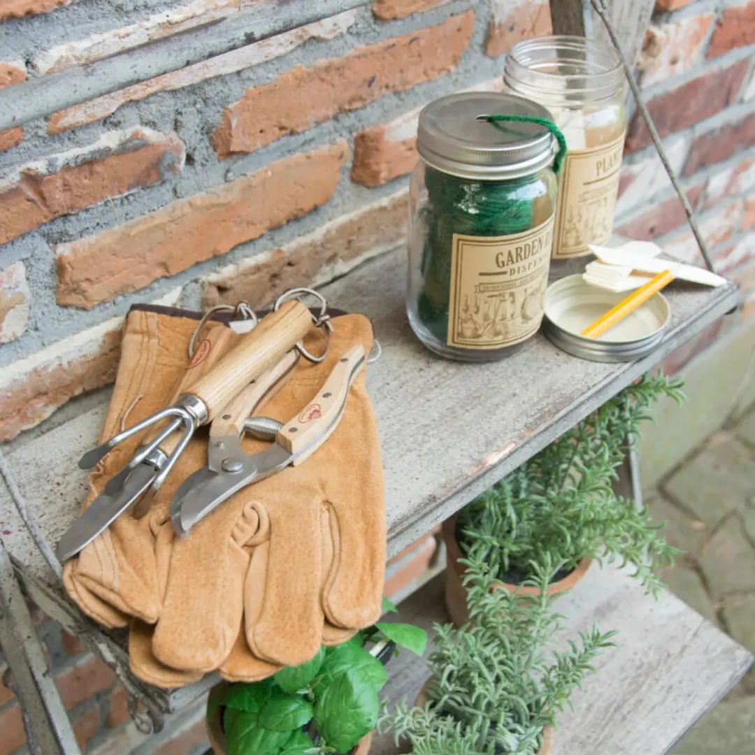 Esschert Design RVS Mini Tuingereedschap GT76 - Bruin - afbeelding 2 van 4