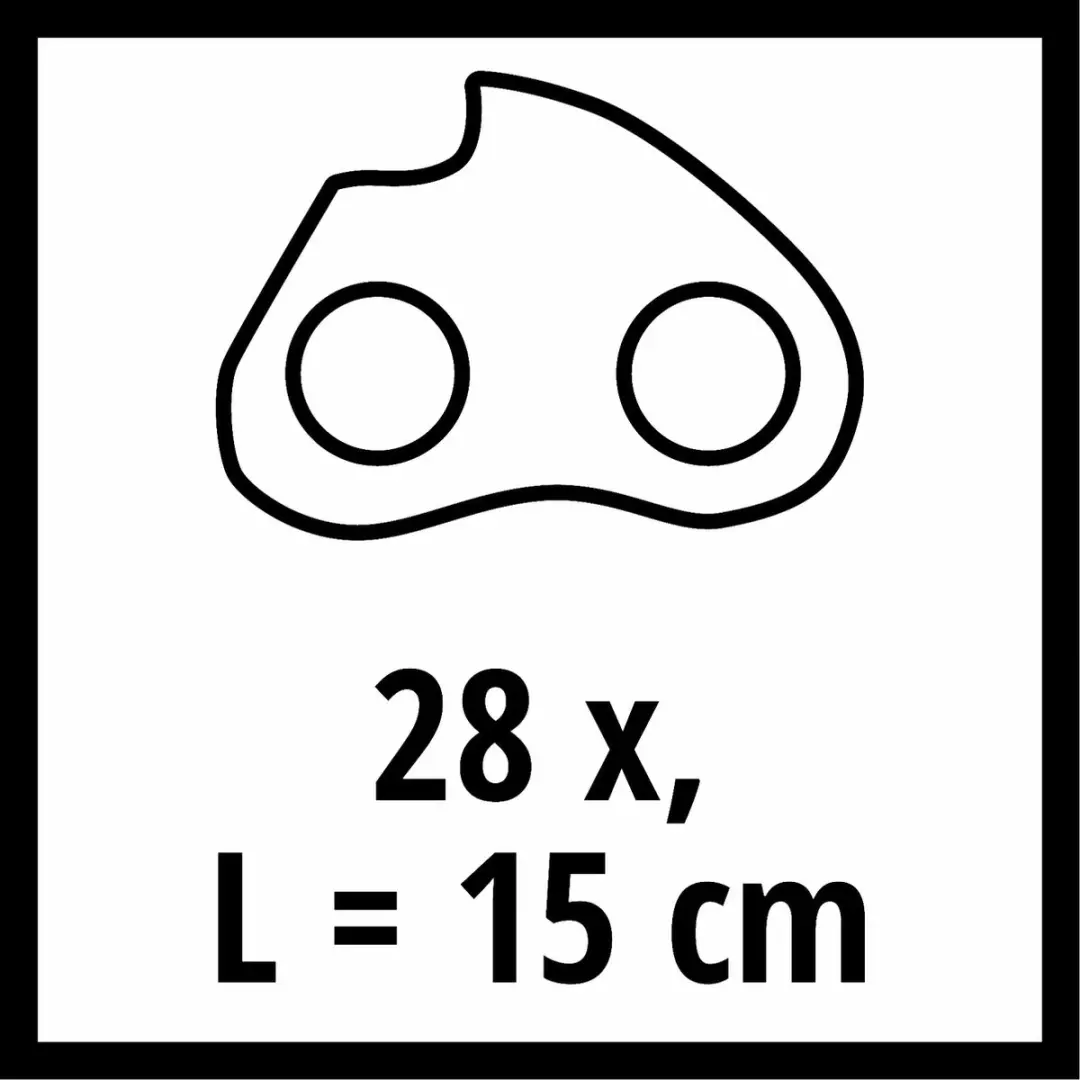 Einhell Zaagketting 15cm 28 Schakels 1,3mm - afbeelding 2 van 4