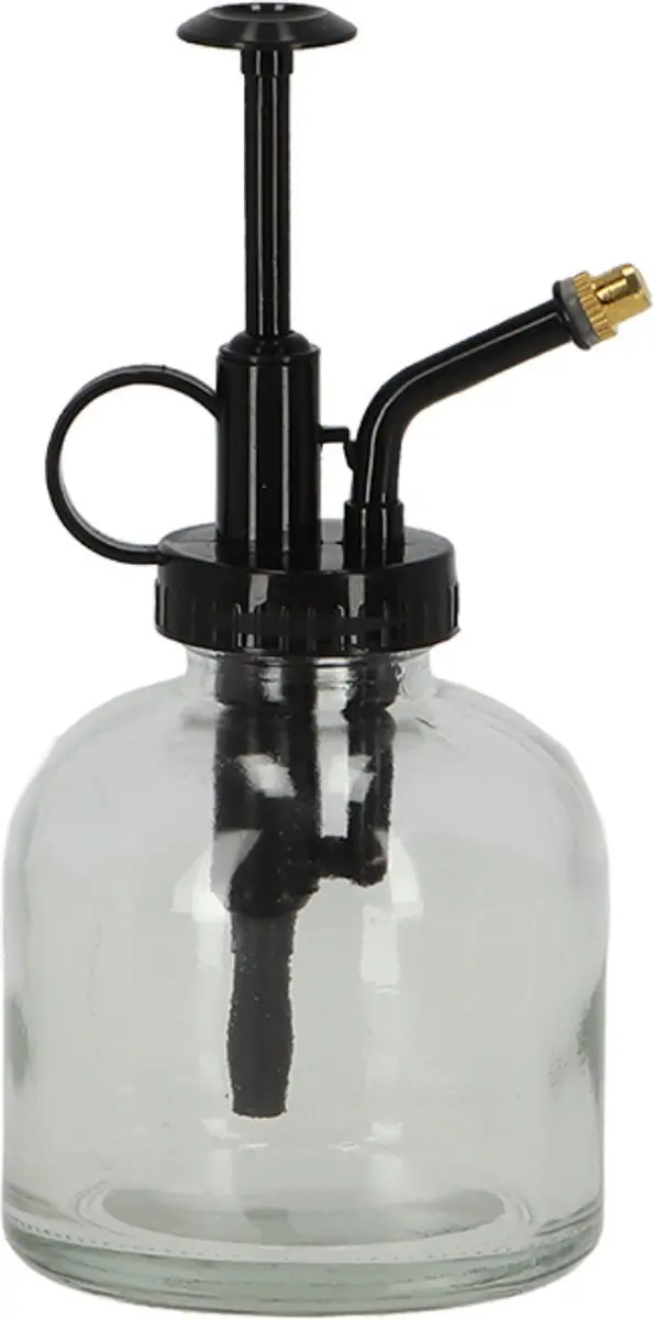 Esschert Design Plantenspuit 16cm - Heldere Glas/Zwart - afbeelding 6 van 6