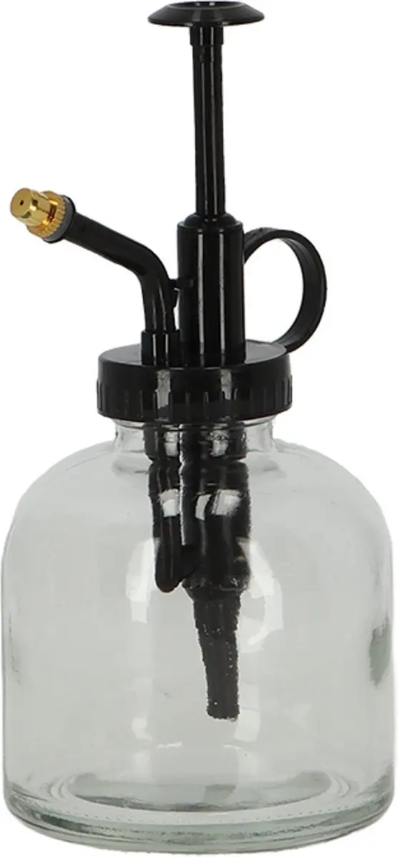 Esschert Design Plantenspuit 16cm - Heldere Glas/Zwart