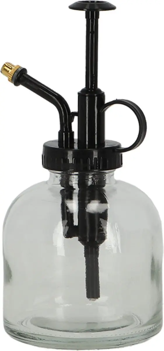 Esschert Design Plantenspuit 16cm - Heldere Glas/Zwart