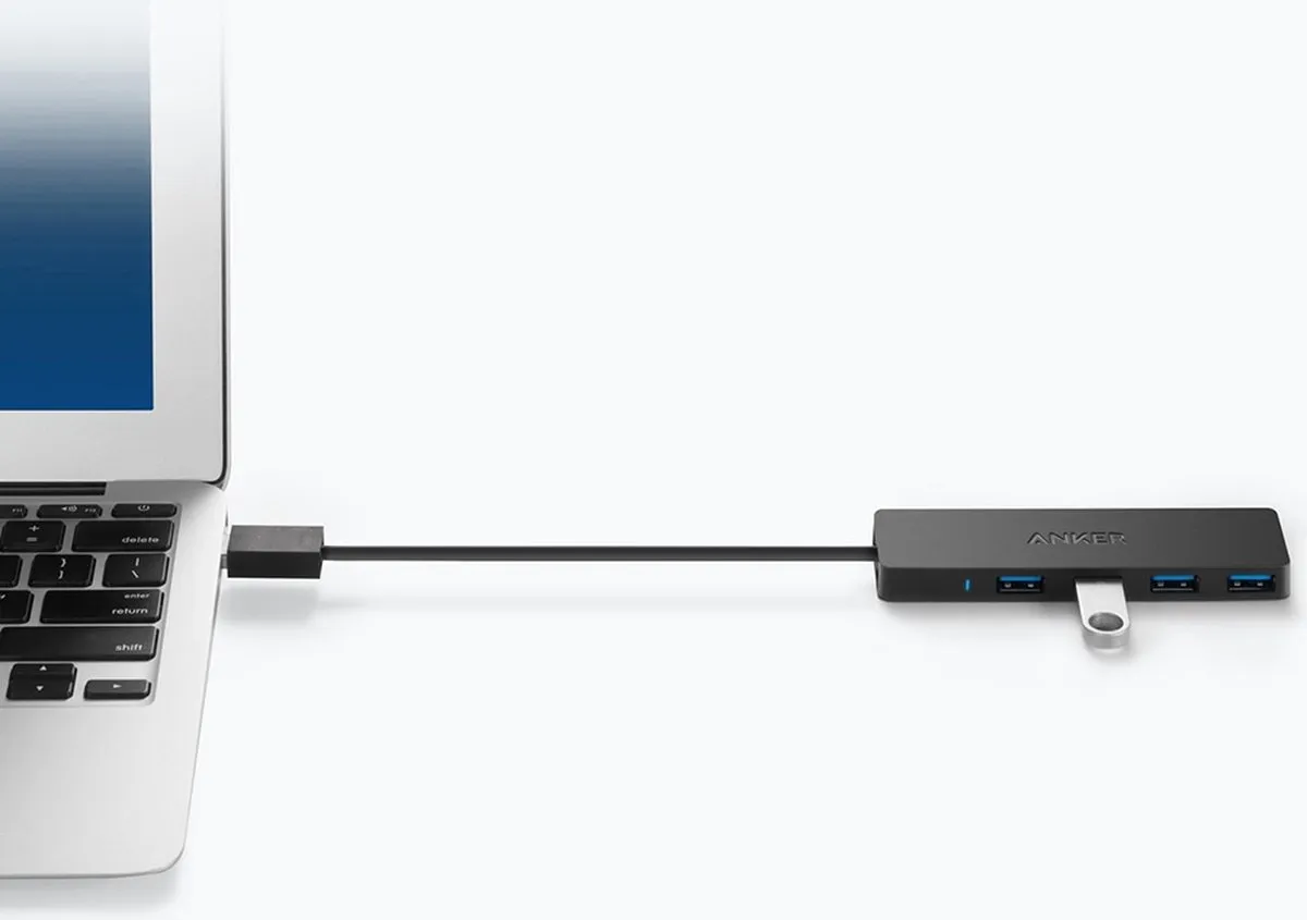 Anker A7516016 4-poorts USB 3.0 Data Hub - Zwart - afbeelding 6 van 6