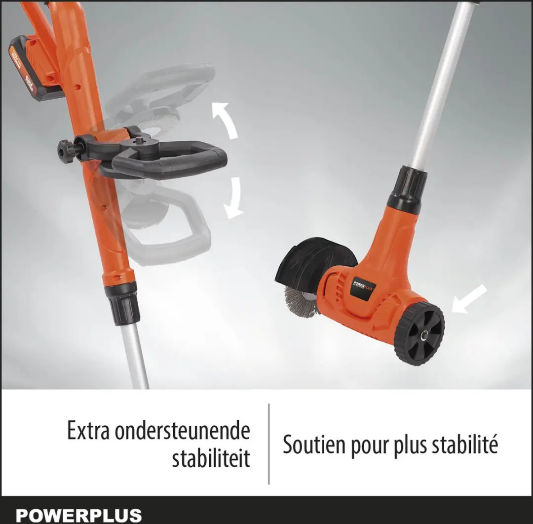 Powerplus Dual Power POWDPG8060 Onkruidverwijderaar - Nylon/Staalborstel