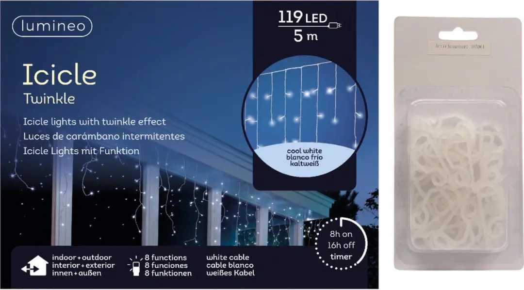 Lumineo IJspegelverlichting Koel Wit 119 Lampjes