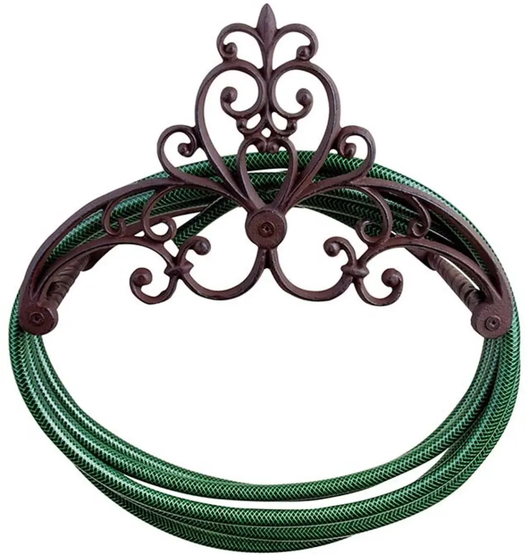 Esschert Design Tuinslanghouder Gietijzer - 20m - Bruin