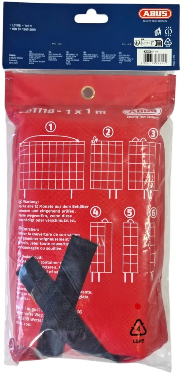 ABUS LD1118 Blusdeken 100x100cm - RVS - afbeelding 6 van 6
