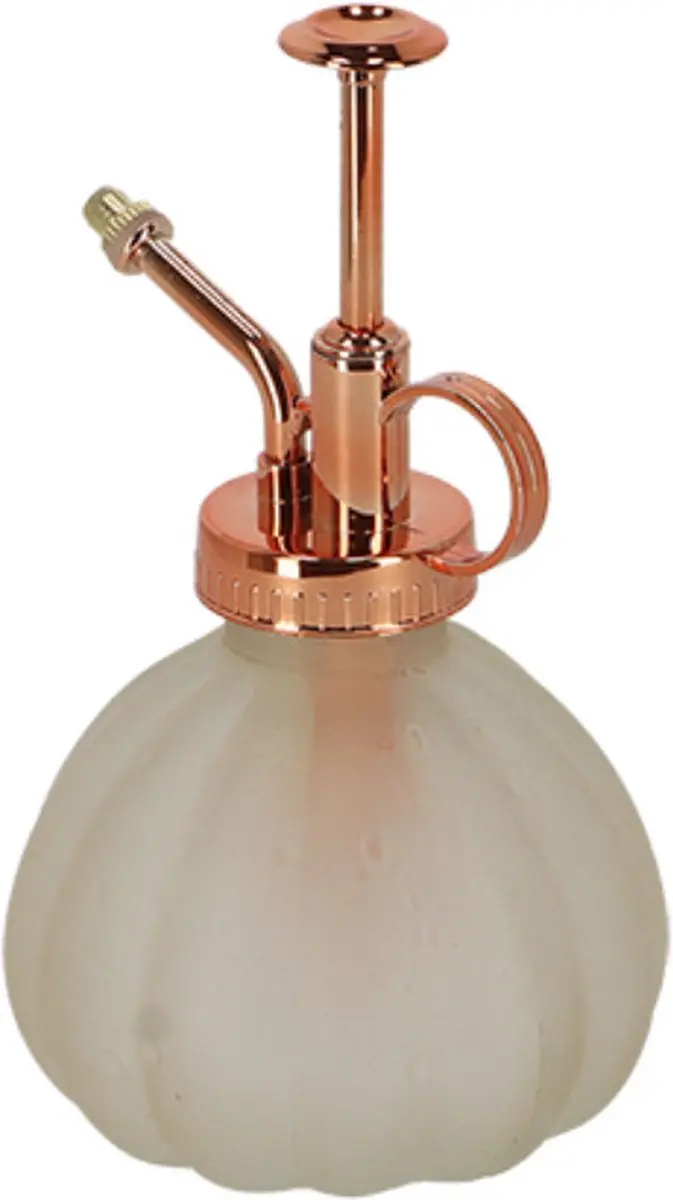 Esschert Design Plantenspuit Glas 15,5cm - Ivoor/Koper