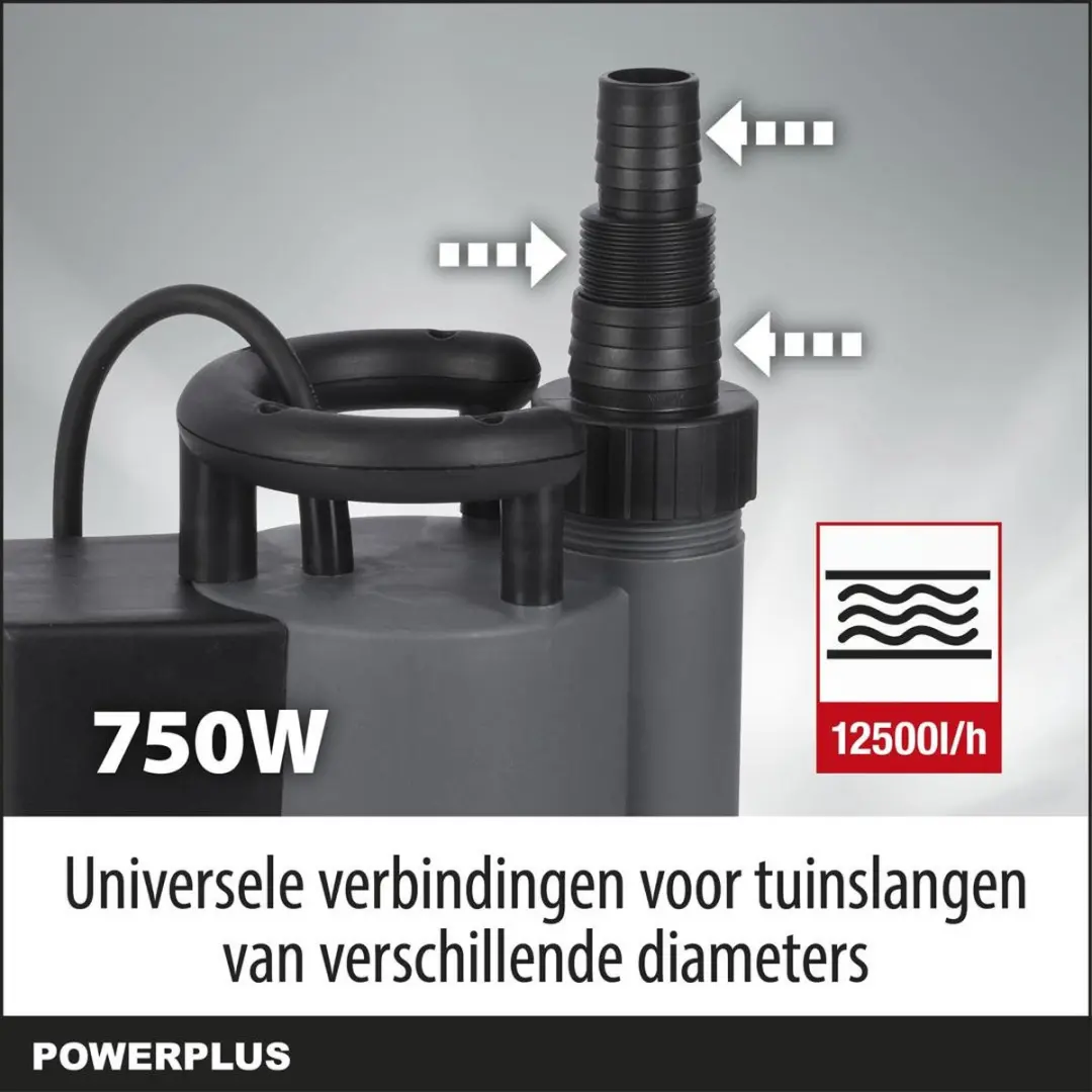 Powerplus Dompelpomp POWEW67920 750W - 12.500 l/u