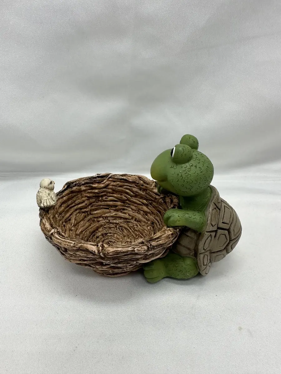 Impuls Kikker Polyresin Plantenhouder 10cm - Groen