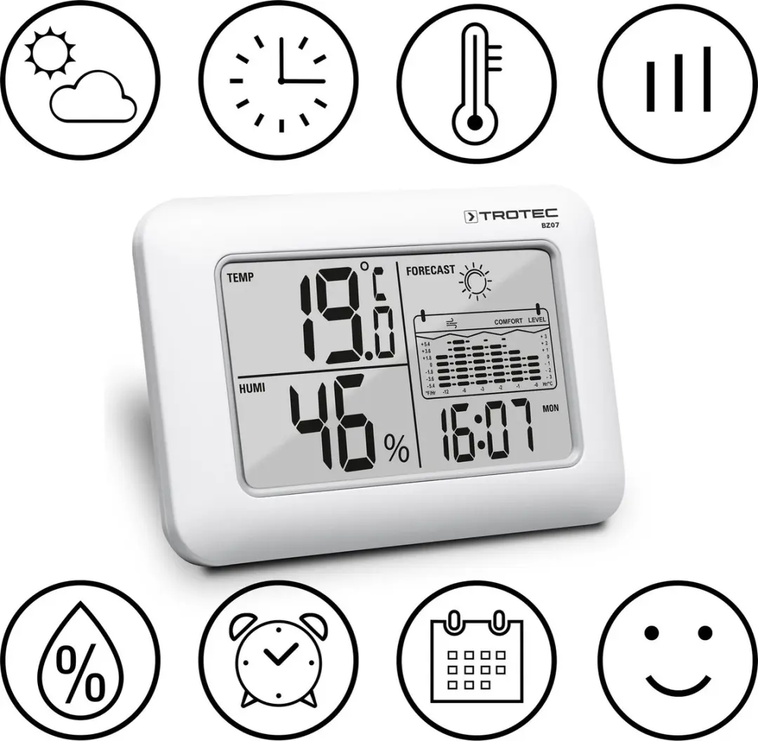 Trotec BZ07 Weerstation - Wit