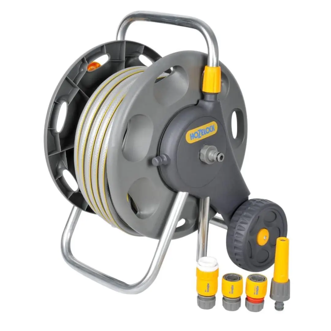Hozelock Slangenwagen 30m - 12,5mm - Grijs
