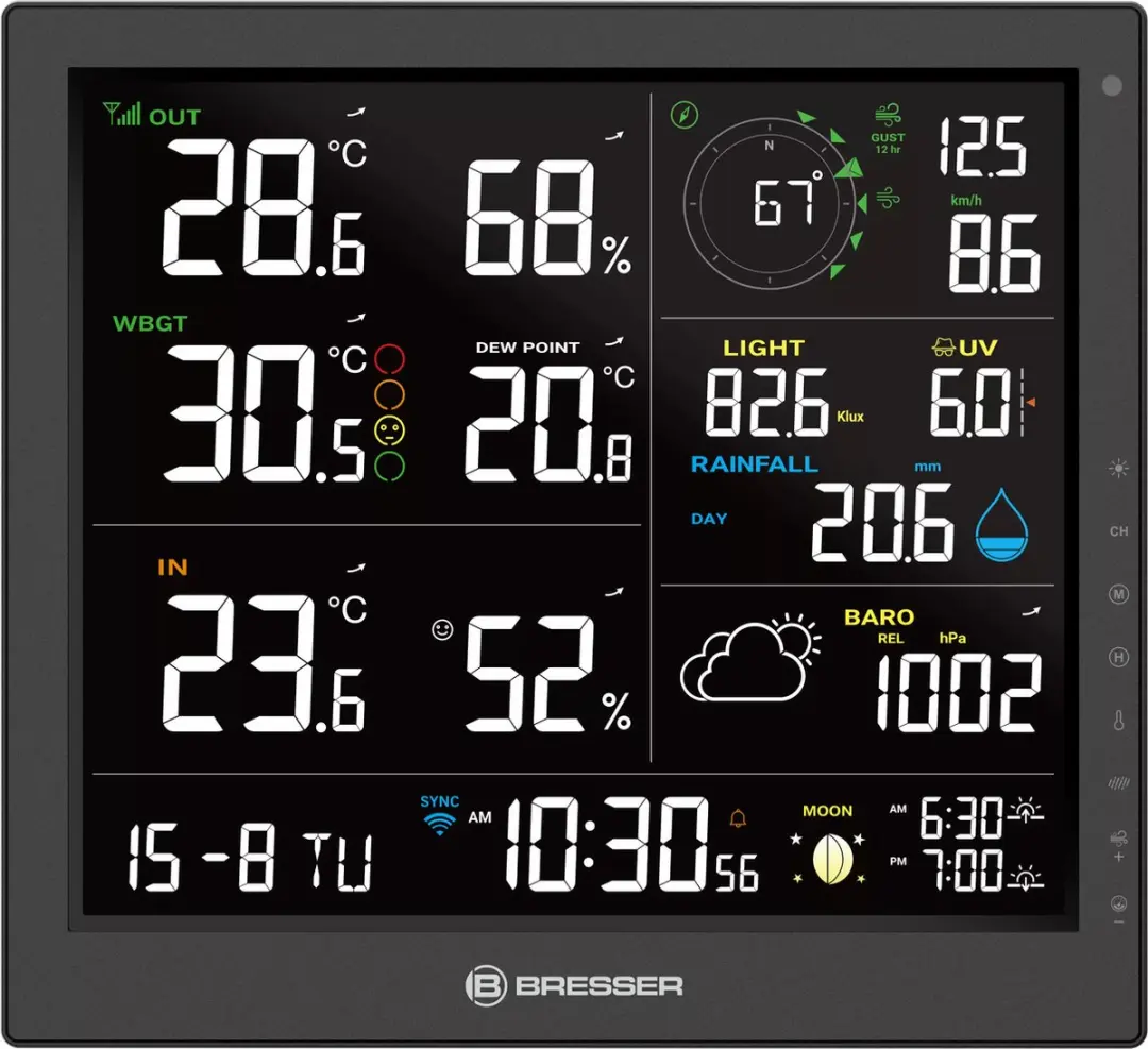 Bresser MeteoTemp JW Weerstation 8-in-1