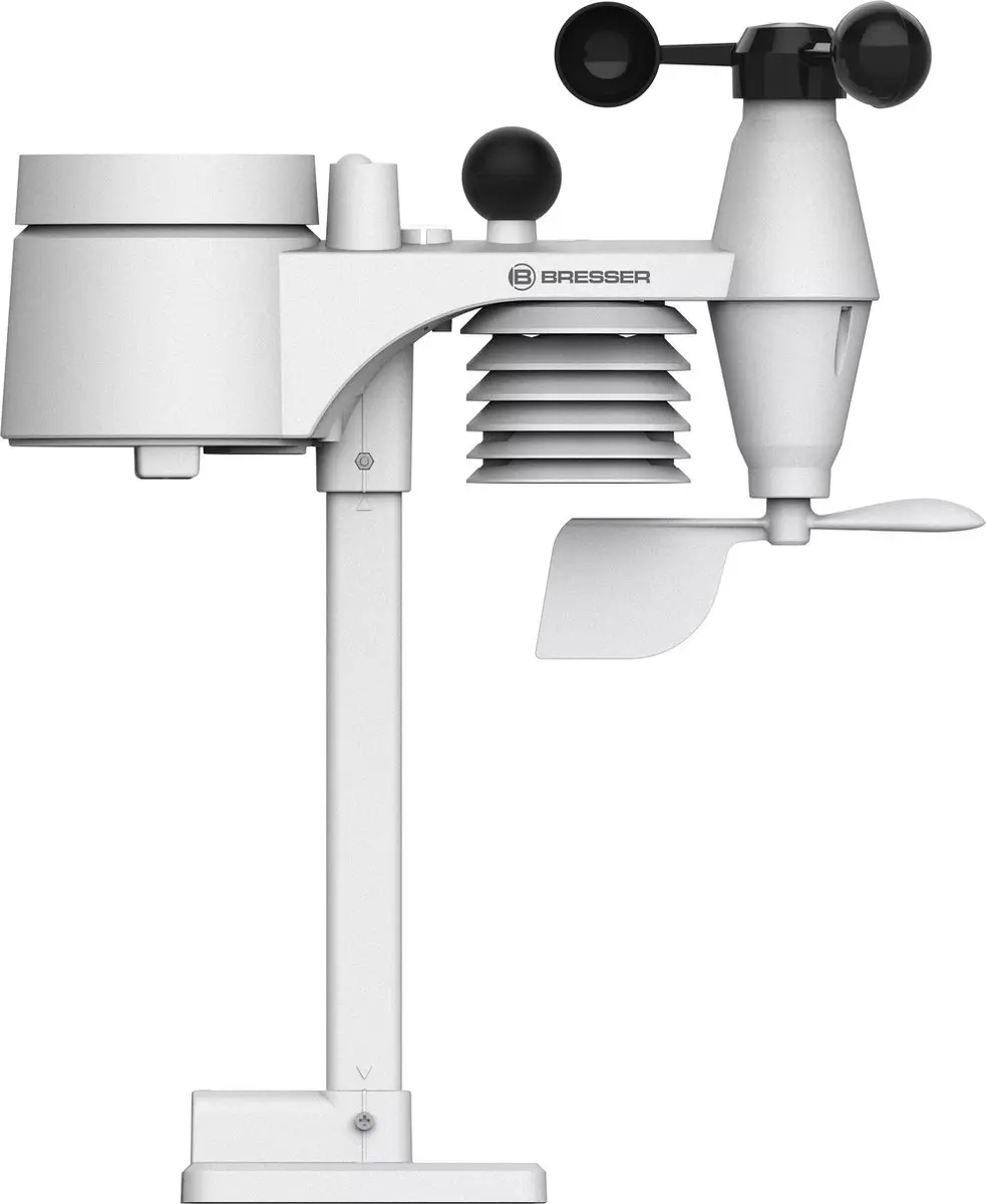 Bresser MeteoTemp JW Weerstation 8-in-1 - Zwart/Wit
