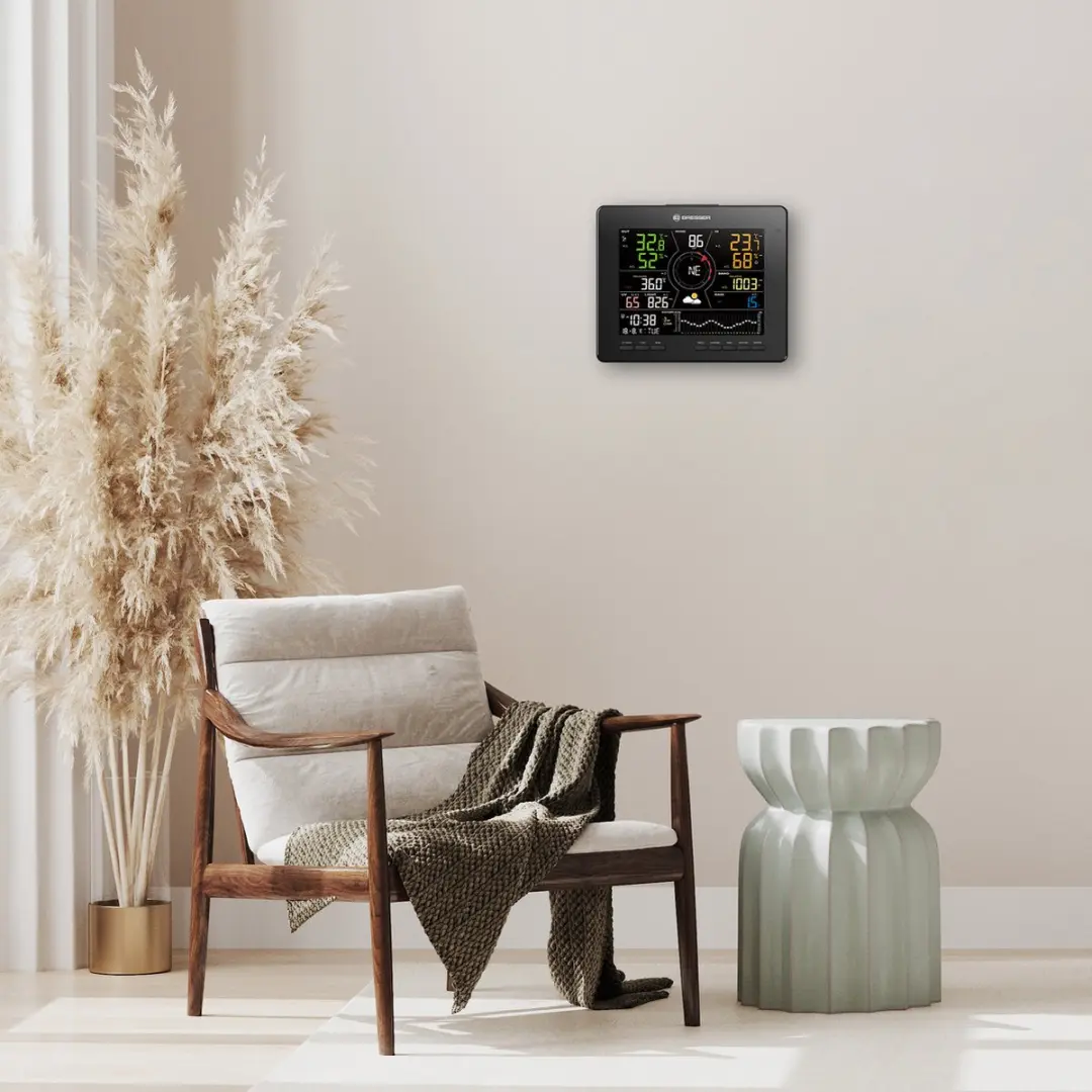 Bresser Weerstation 7-in-1 WLAN 4CAST - Zwart/Wit