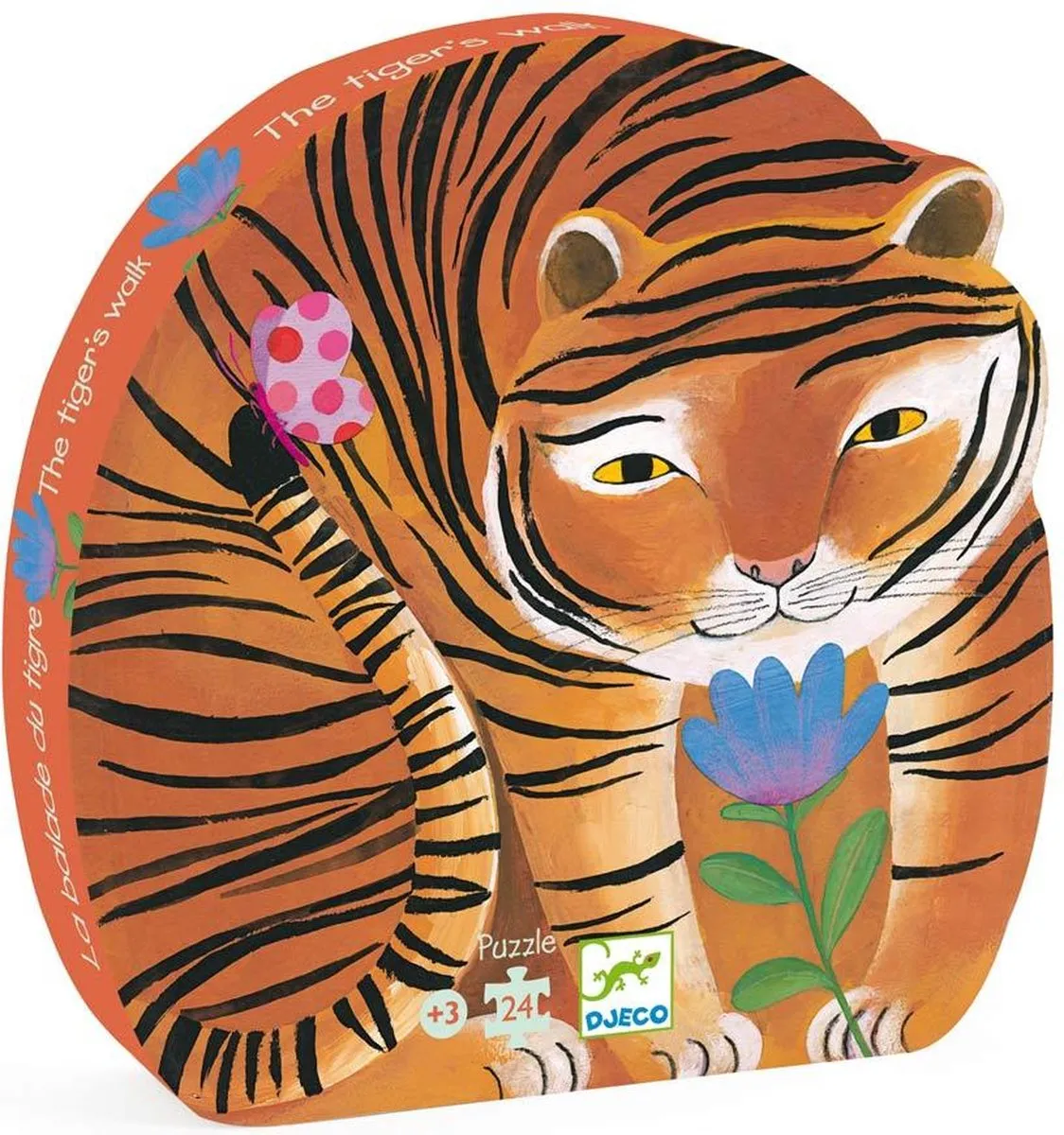 Djeco Silhouetpuzzel Wandeling van de Tijger 5620 - Multicolor