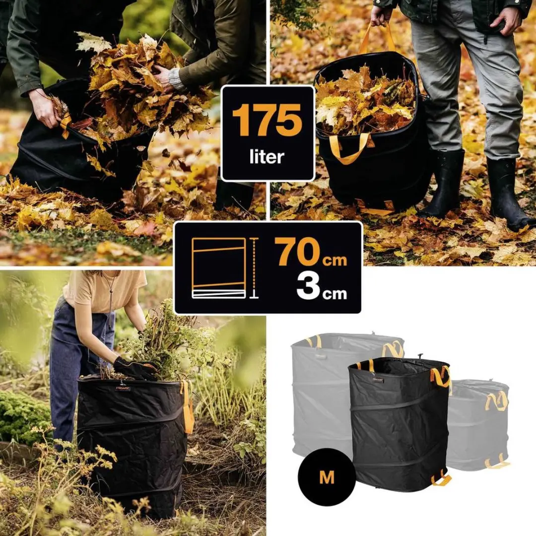 Fiskars Ergo Pop-up Tuinafvalzak M 175L