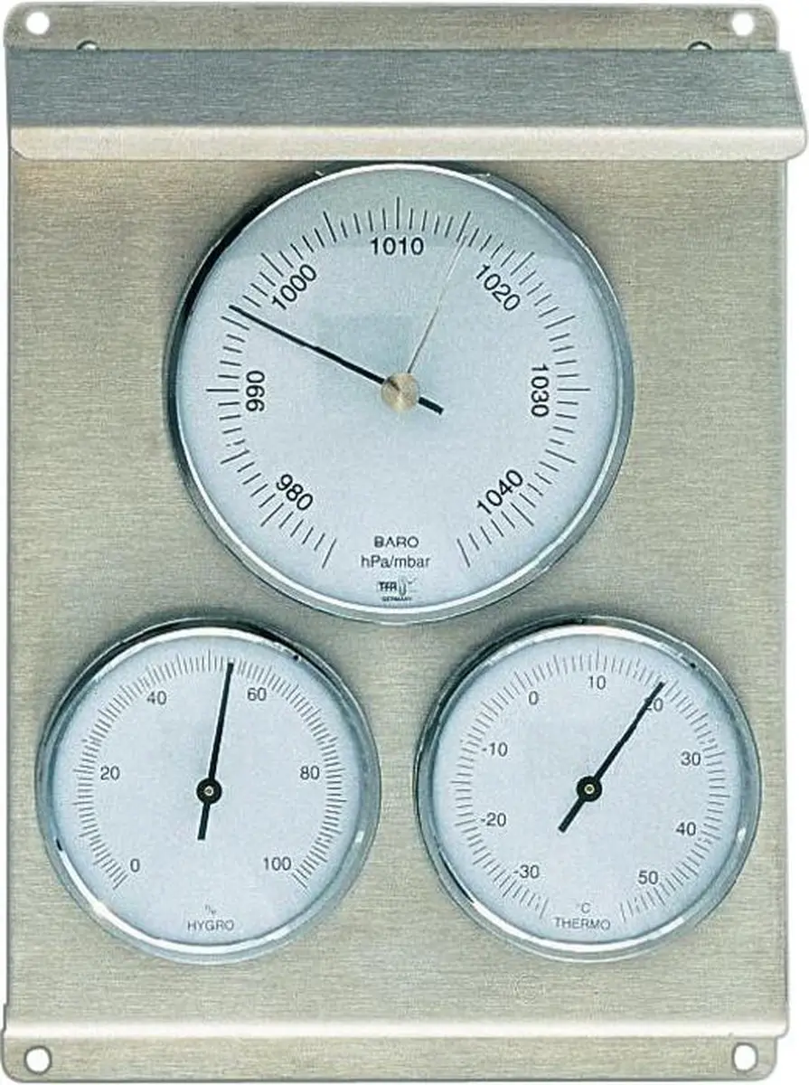 TFA Dostmann 20.2010.60 Analoog Weerstation - RVS