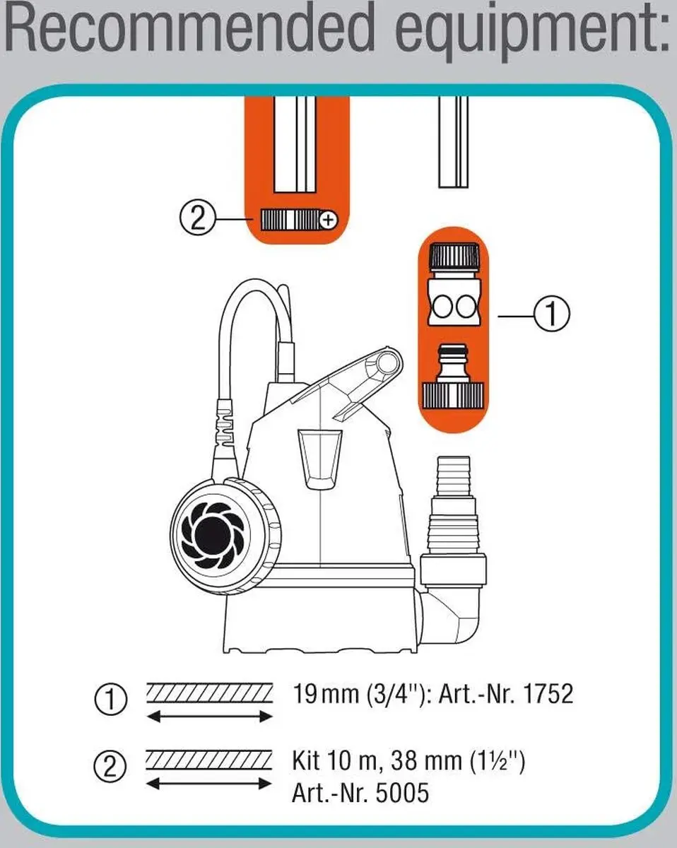 Gardena Schoonwaterpomp 8600 Basic 400W