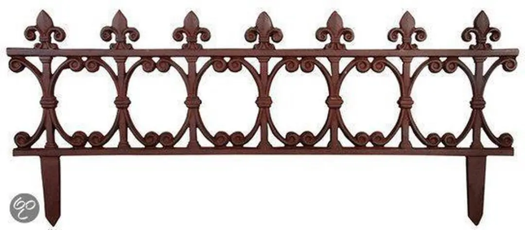 Esschert Design Breed Perkhekje Gietijzer - Franse Lelie - afbeelding 6 van 6