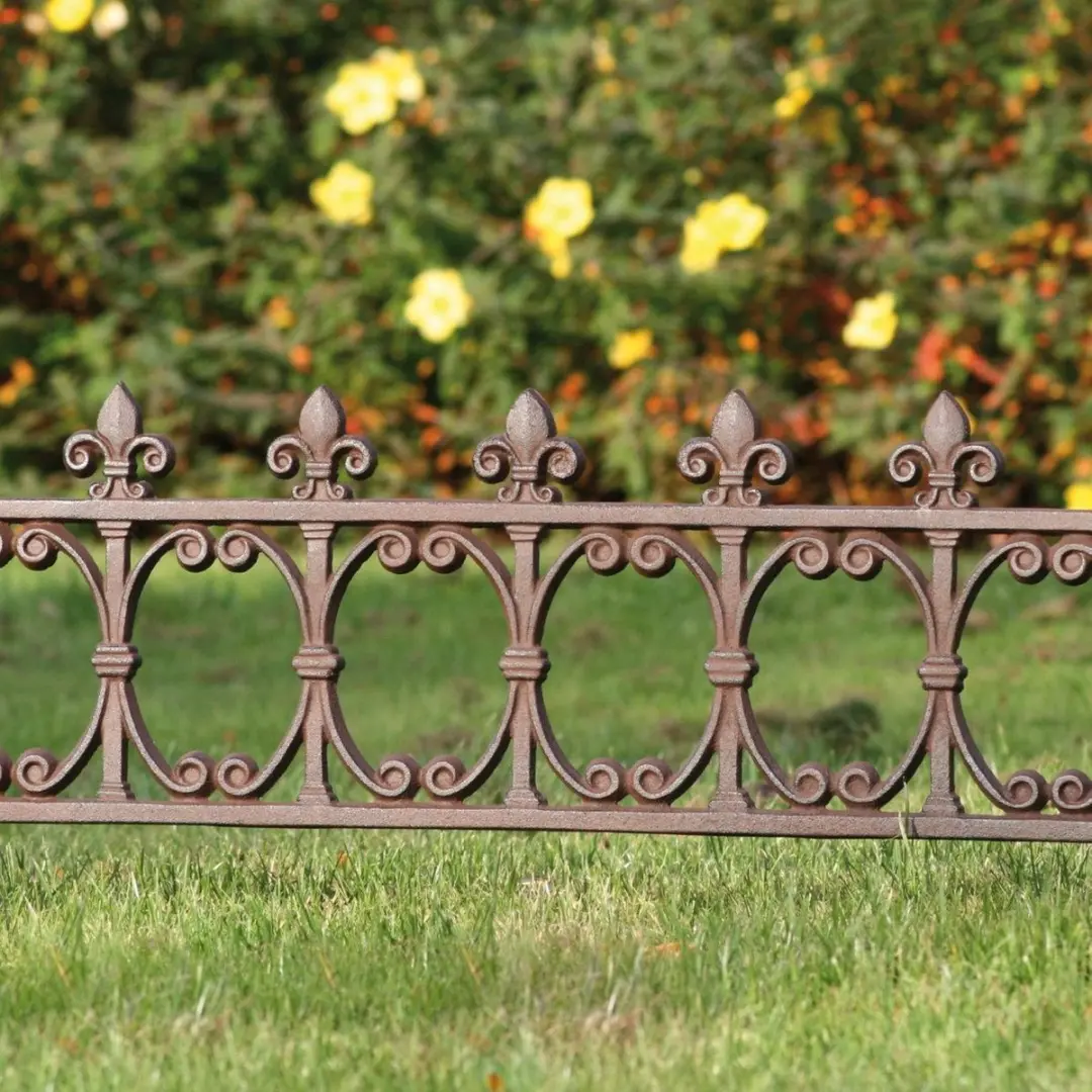 Esschert Design Breed Perkhekje Gietijzer - Franse Lelie