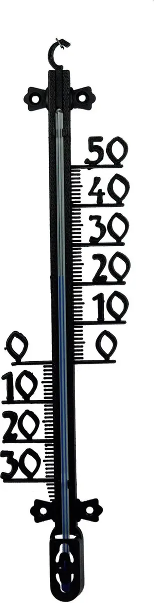 Talen Tools Buitenthermometer Kunststof 65cm - Zwart
