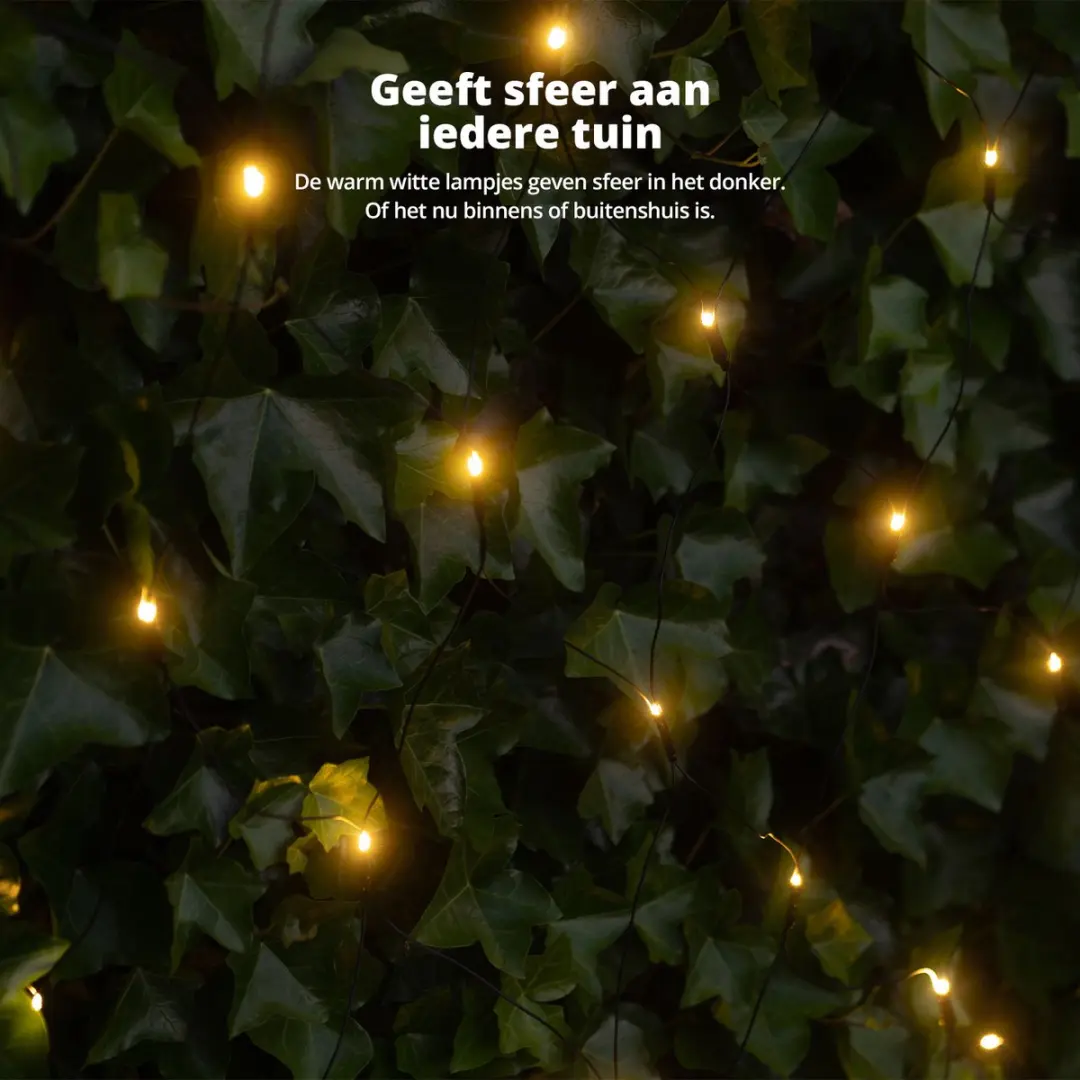 FlinQ Net Kerstverlichting Warm Wit 160 LED