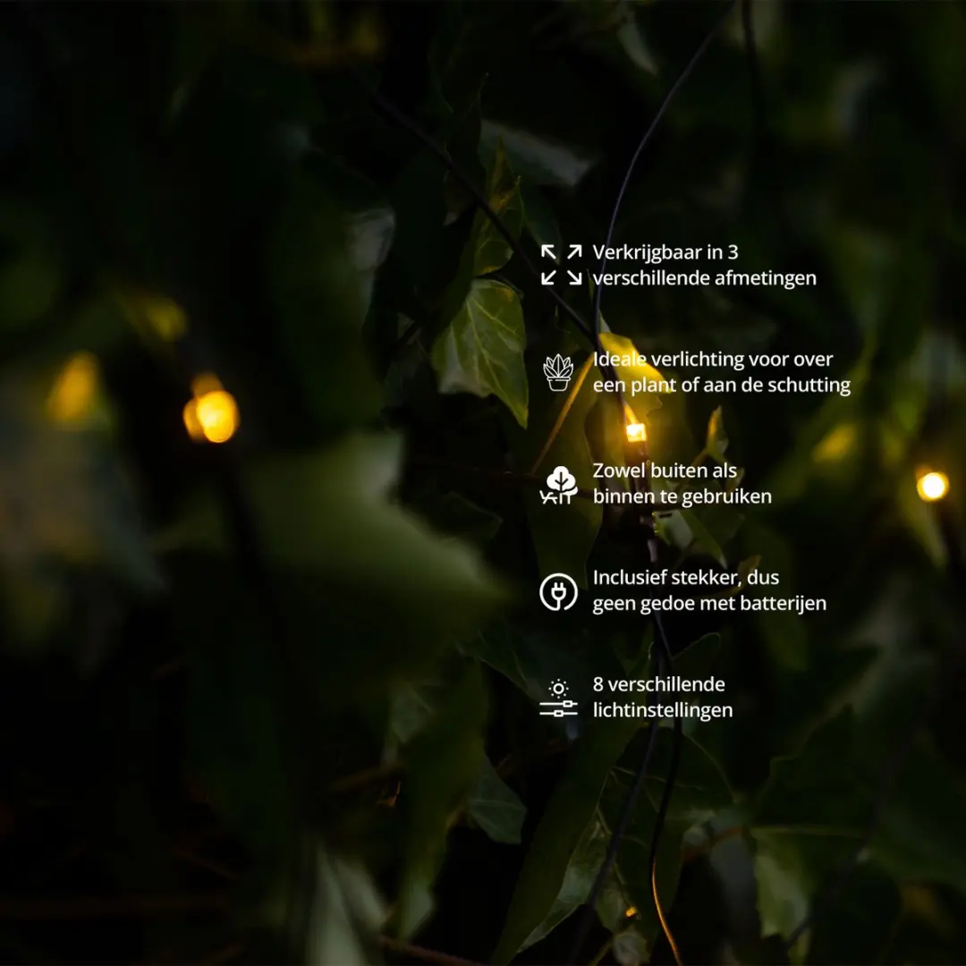FlinQ Net Kerstverlichting Warm Wit 160 LED