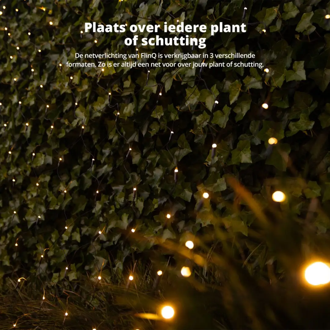 FlinQ Net Kerstverlichting Warm Wit 160 LED - afbeelding 6 van 6